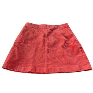 NWT Forever 21 Skirt Corduroy Rust Burgundy Orange Medium